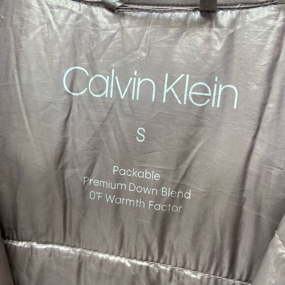 Calvin Klein Long Premium Down Blend Jacket Size Small - Picture 4 of 10